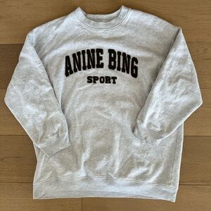 Anine Bing Sport Heather Gray Pullover